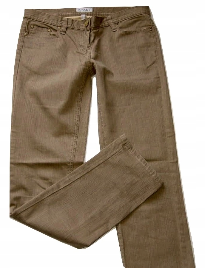 7F52_spodnie damskie jeans JAK NOWE RURKI APART 38