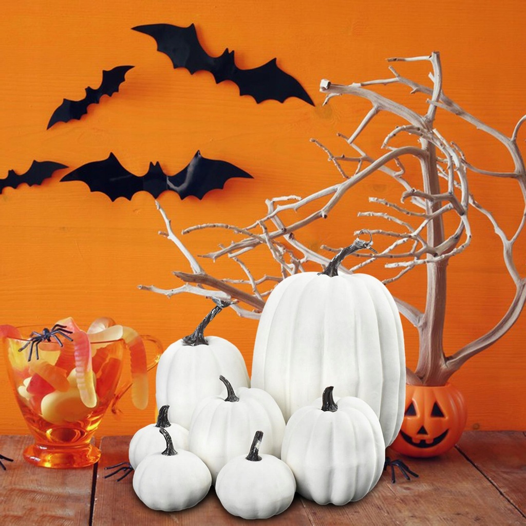 14 . Faux Pumpkins uczna dekoracja jesienna