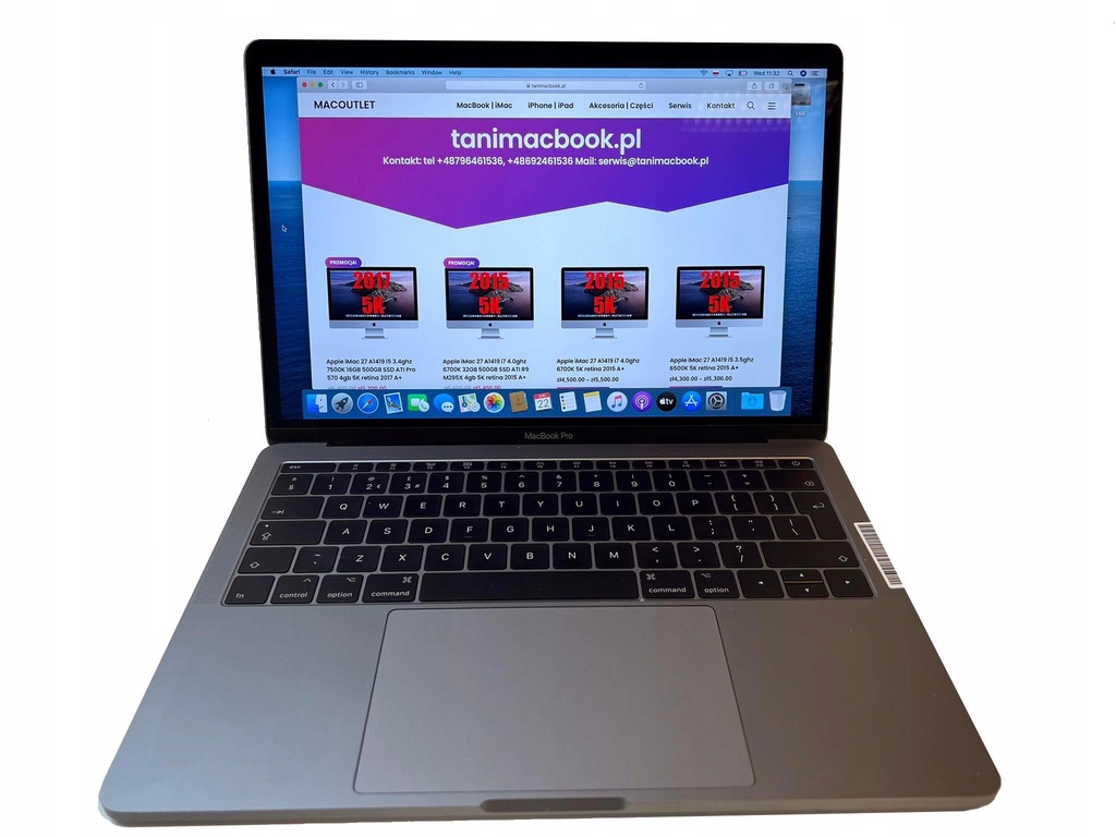 MacBook Pro 13 A1708 i7 16GB 256GB