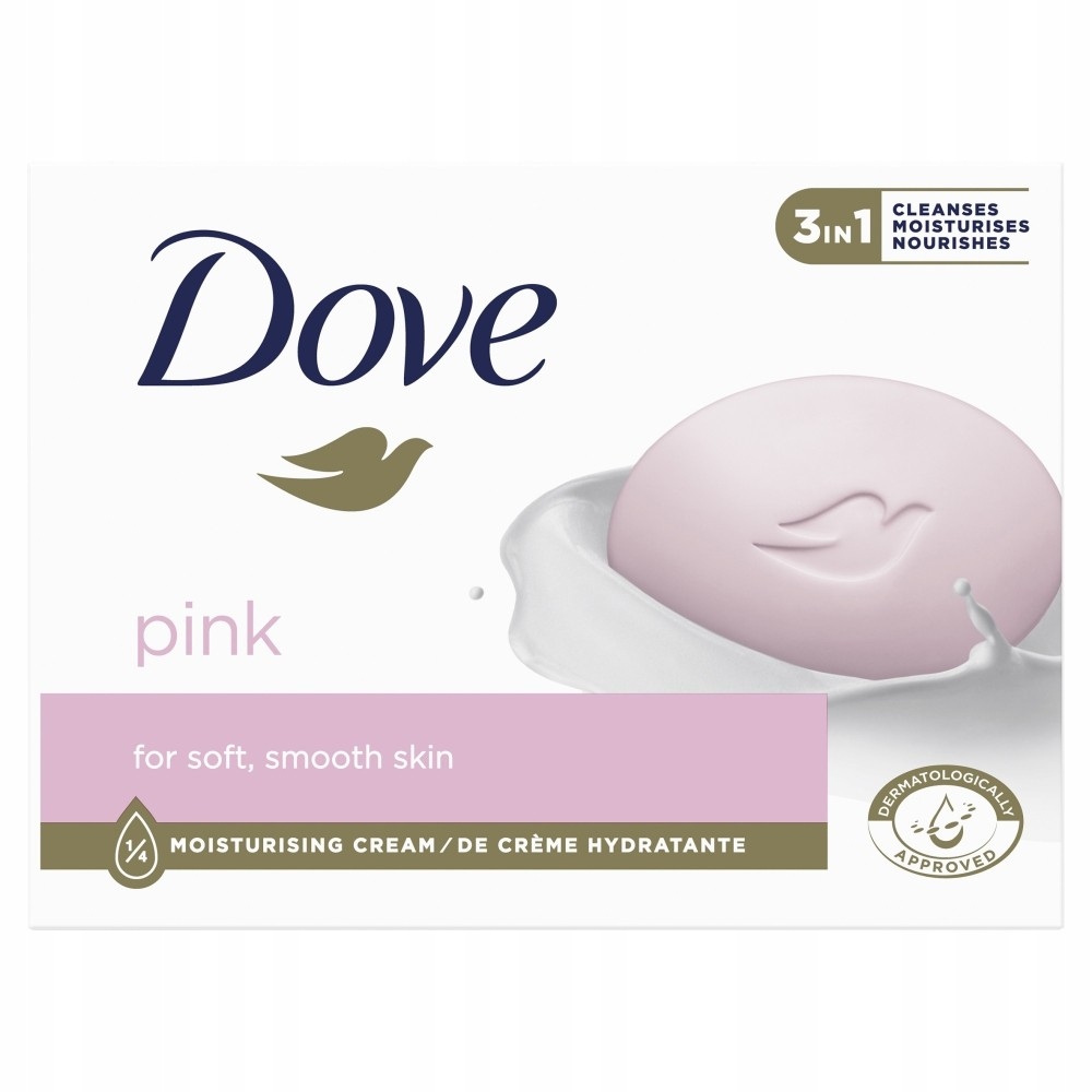 DOVE Kremowe Mydło W Kostce 3In1 - Pink 90G