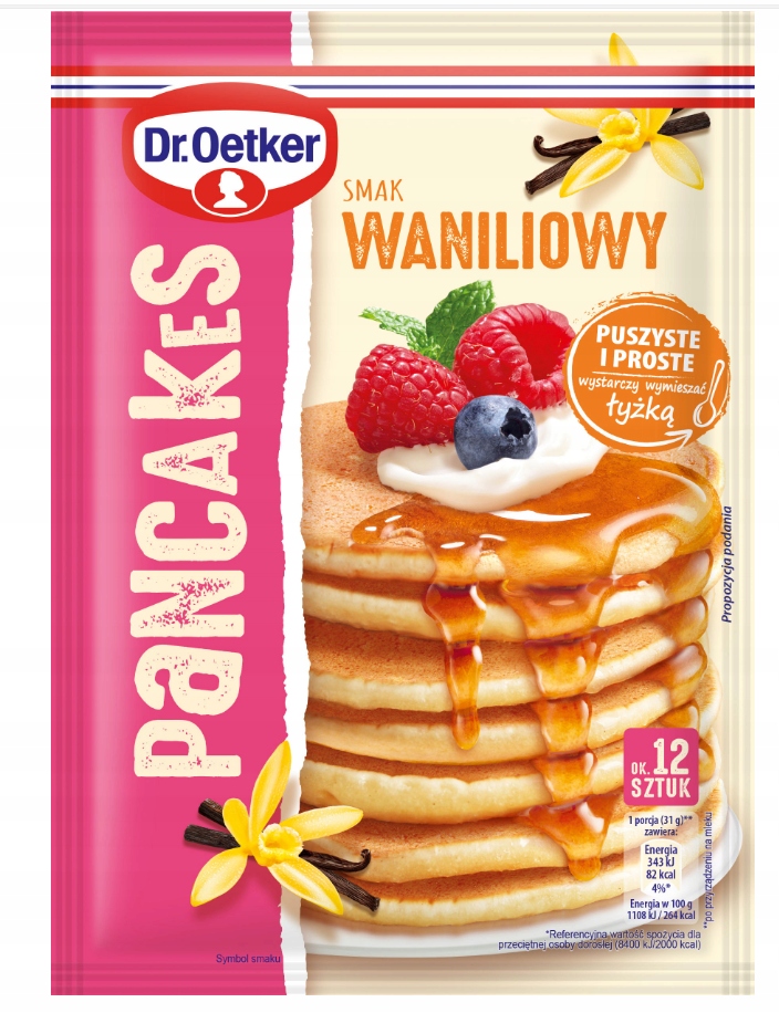 DR.OETKER PANCAKES PANKEJKI SMAK WANILIOWY