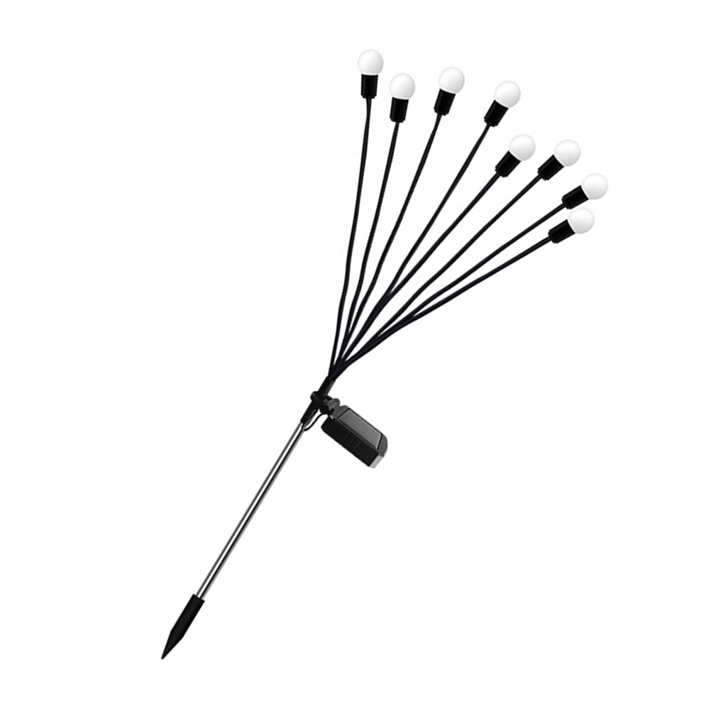 OŚWIETLENIE SOLARYCZNE DO OGRODU 8 LED DEKORACJA PODWÓRKA