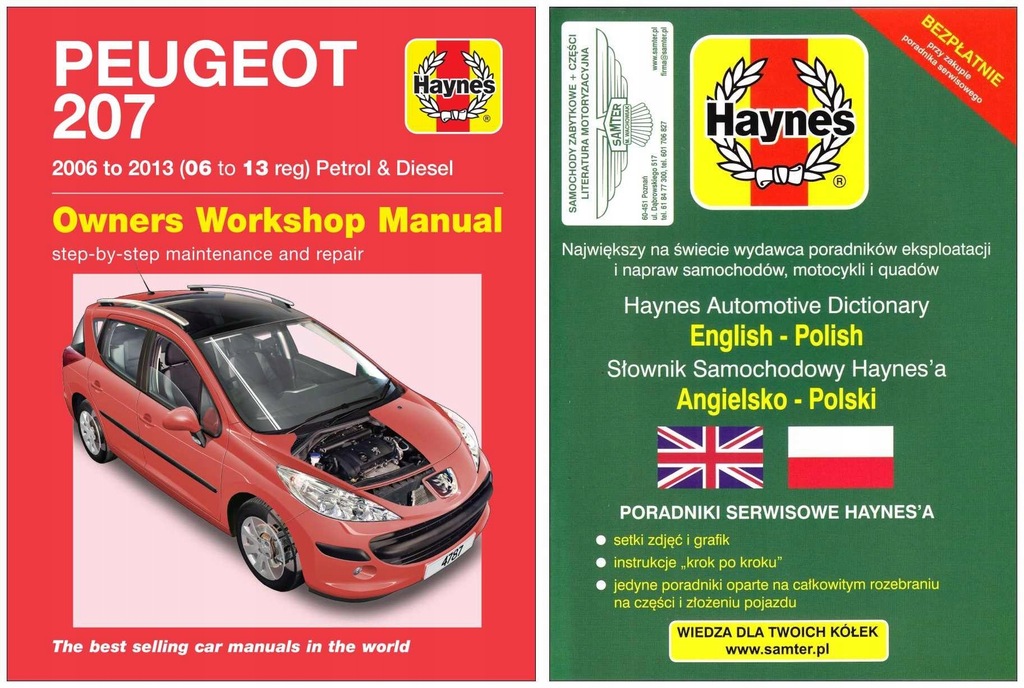 Peugeot 207 (20062013) instrukcja napraw Haynes
