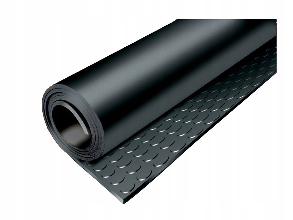 Wykładzina gumowa MATA Antypoślizgowa guma CZARNA metro 5 mm x 1400 mm
