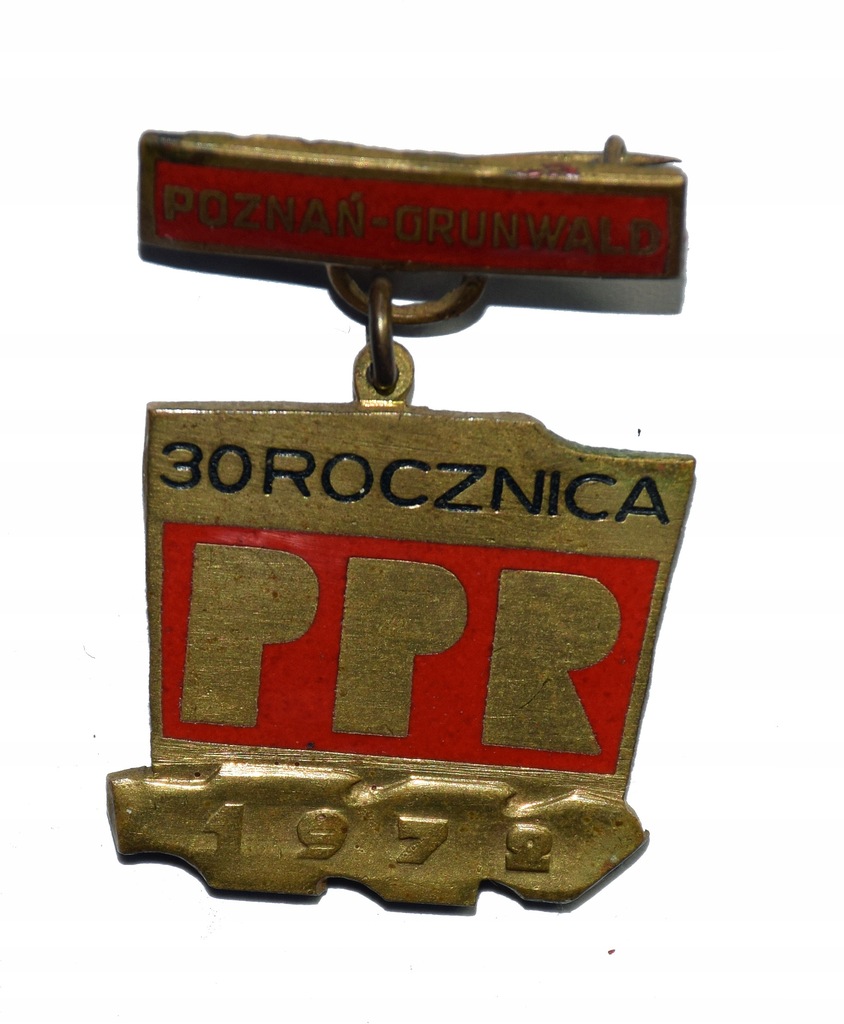 Odznaka PPR Poznań Grunwald 30 rocznica PRL