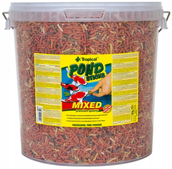 TROPICAL POND STICKS MIXED 21L 1,6 kg POKARM OCZKO