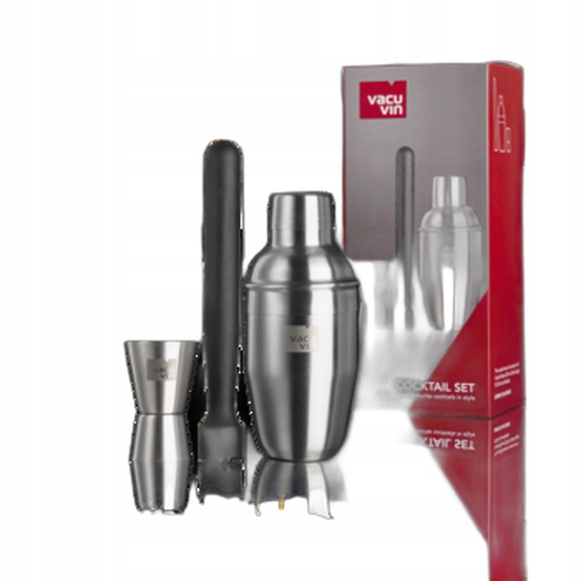 Zestaw do koktajli 3-cz. z shakerem VACU VIN