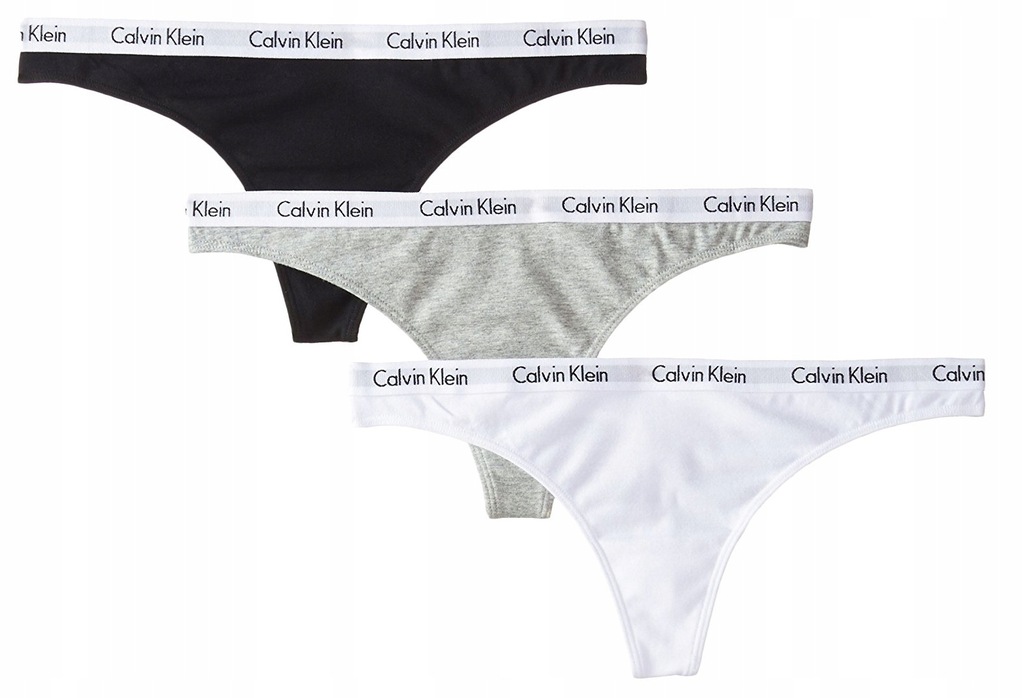 KOMPLET STRINGI DAMSKIE CALVIN KLEIN 3-PAK /S