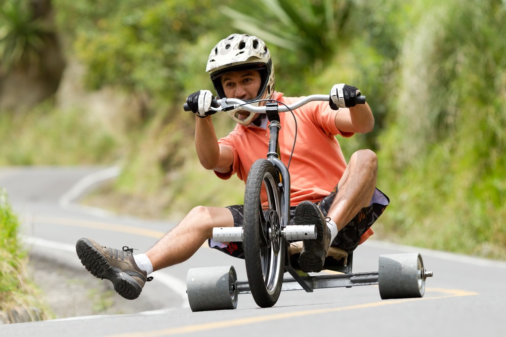 Zjazd na trike drift z Góry Żar