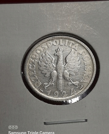 moneta 1zł 1924r