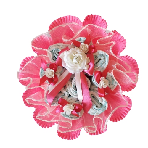 Bukiet z 10 pampersów pieluszek prezent Chrzest