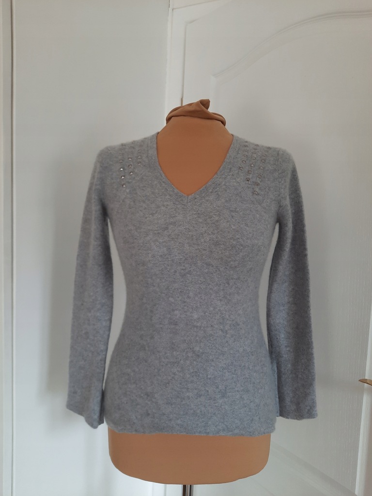 Sweter kaszmir mięciutki Qi cashmere XS/S