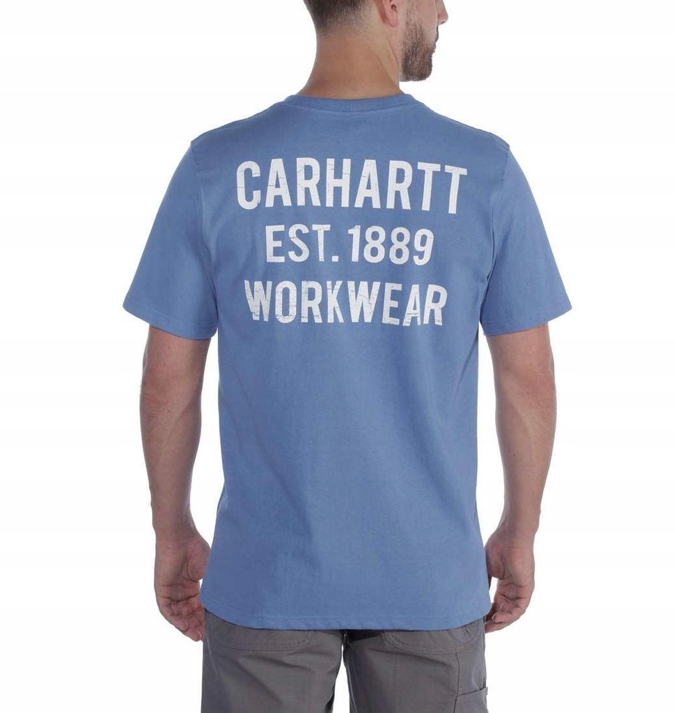 CARHARTT Koszulka tshirt pocket blue NOWOŚĆ L