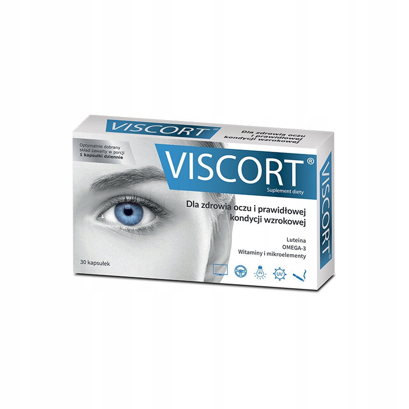 HAUSTER VISCORT LUTEINA OMEGA-3 WIT C oczy wzrok