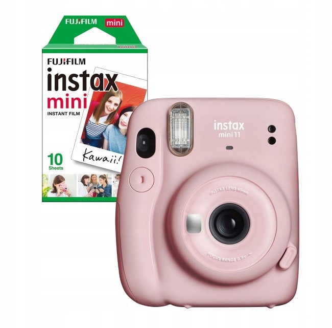 Aparat Fujifilm Instax Mini 11 różowy + 10 wkładów