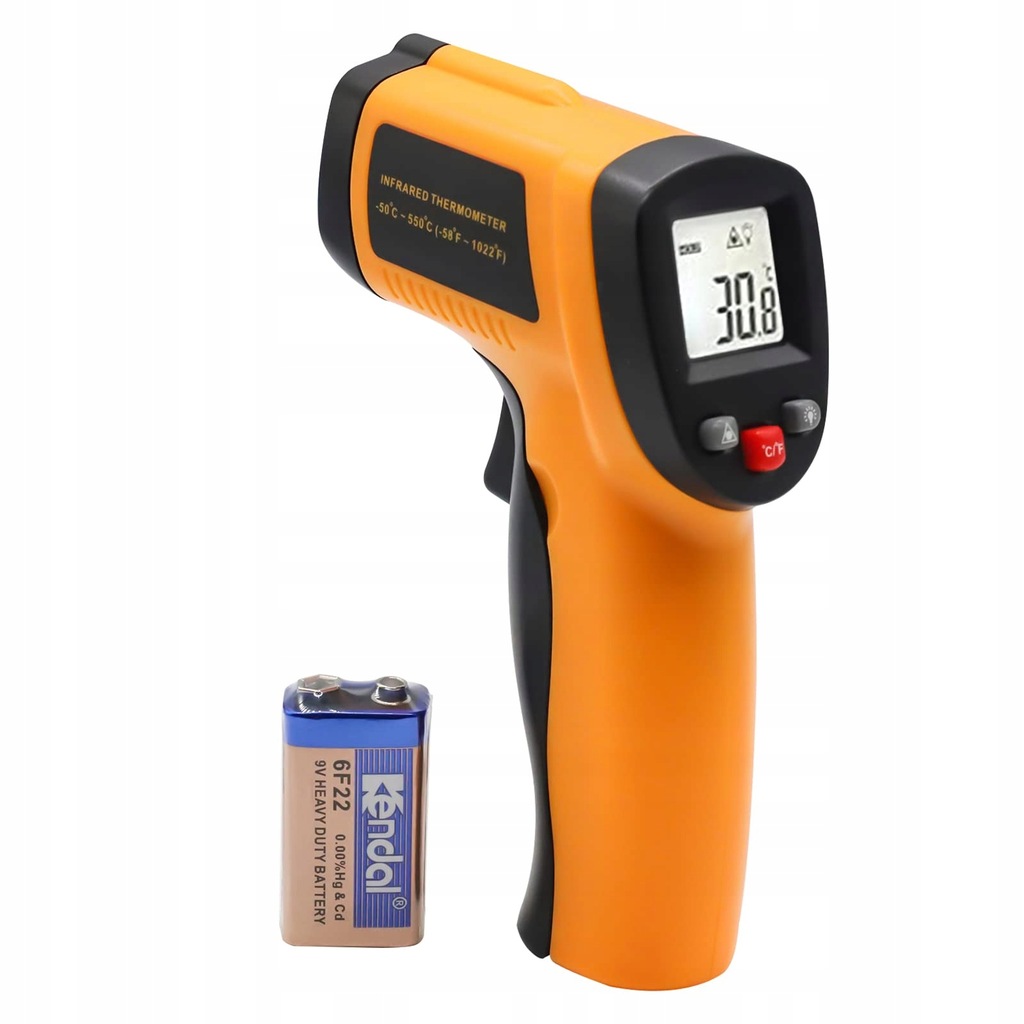 Bezdotykowy Termometr na Podczerwień LCD