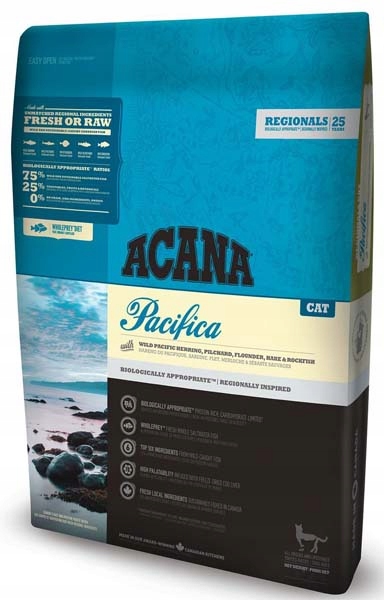 Acana Pacifica Cat Karma śledzie ryba flądra 5,4kg