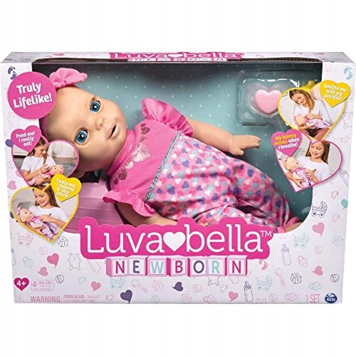 LALKA BOBAS INTERAKTYWNA LUVABELLA NEWBORN 43CM