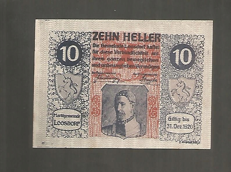 AUSTRIA LOSSDORF -- 10 halerzy -- 1920 rok