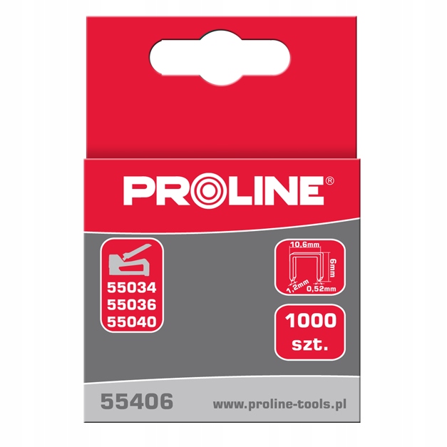 PROLINE 55408 Zszywki hartowane typ G/11 8 mm