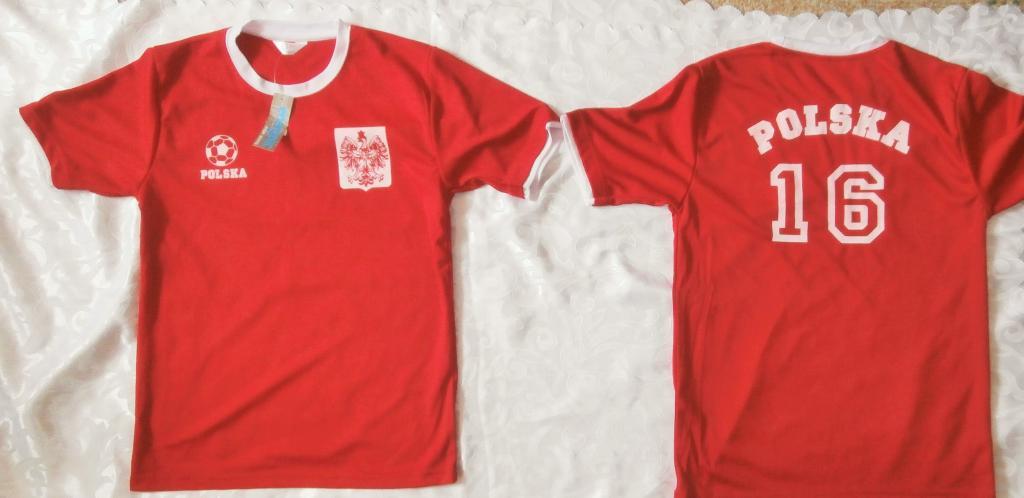 T SHIRT POLSKA DLA CHŁOPCA KOSZULKA 146 CZERWONA