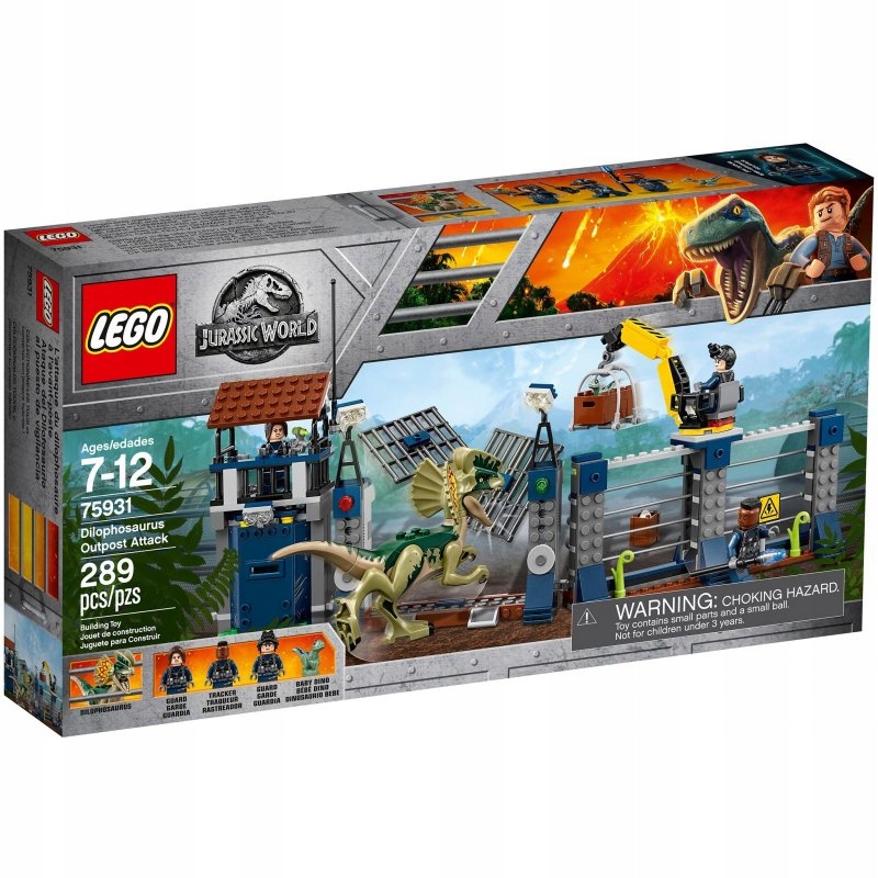 NOWE LEGO JURASSIC WORLD 75931 ATAK DILOFOZAURA