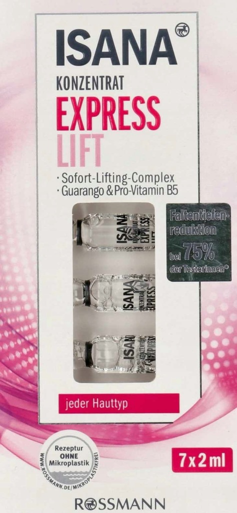 ISANA Express Lift koncentrat do twarzy w ampułkach liftingujący 7x2 ml