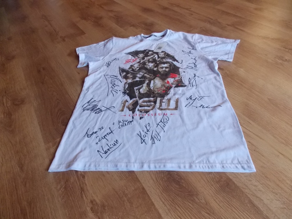 Koszulka KSW 39 Coloseum - autografy zawodników