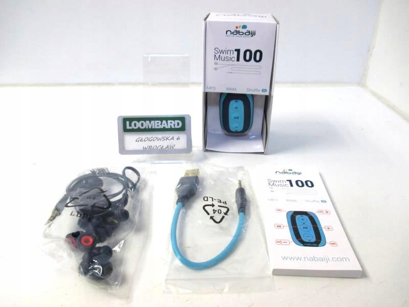 WODOODPORNE MP3 NABAIJI SWIM MUSIC 100 2GB BLUE