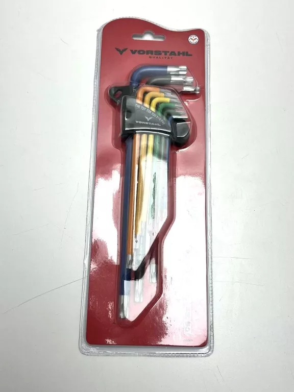 KLUCZE TORX EXTRA DŁUGIE IMBUSOWE ZESTAW KLUCZY TORX 9 EL T10-T50 KOLOR