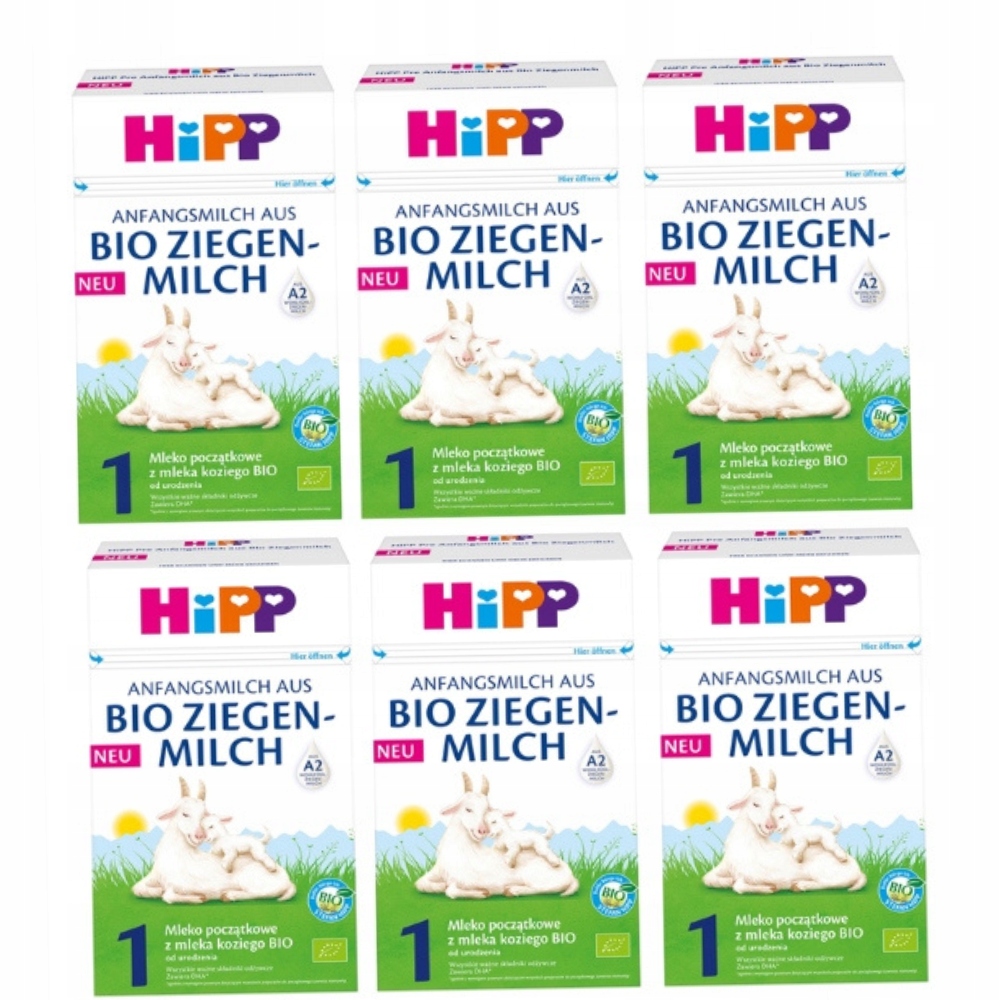 HiPP 1 Mleko początkowe z mleka koziego Bio,6x400g