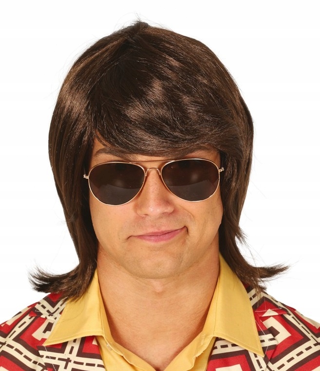 Peruka z Grzywką Zenek Gwiazda disco Polo lata 90