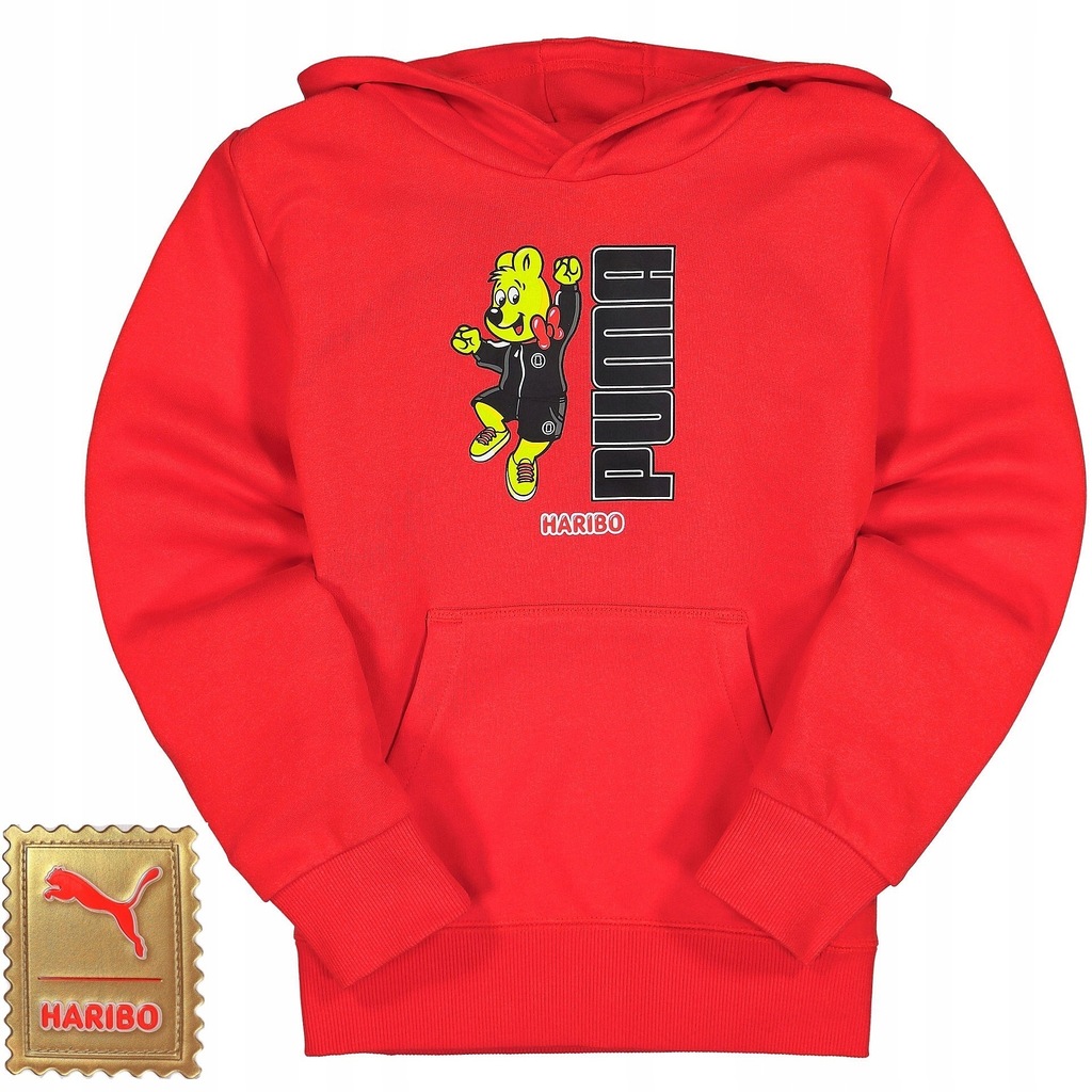 Bluza Dresowa PUMA Haribo Sportowa z Kapturem 164 13/14 Hoodie Bawełniana