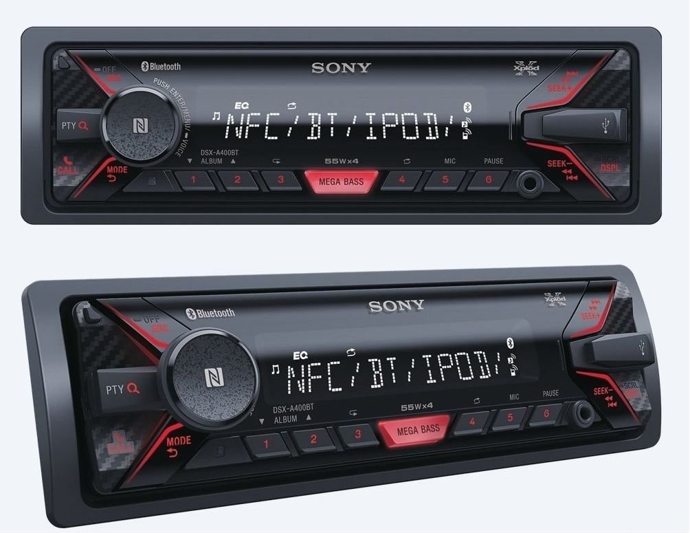 Купить АВТОМОБИЛЬНЫЙ РАДИО SONY DSX-A400BT BLUETOOTH MP3: отзывы, фото, характеристики в интерне-магазине Aredi.ru