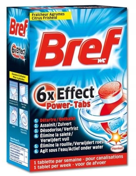Bref WC POWER TABS 6x Effect tabletki do wc 8szt