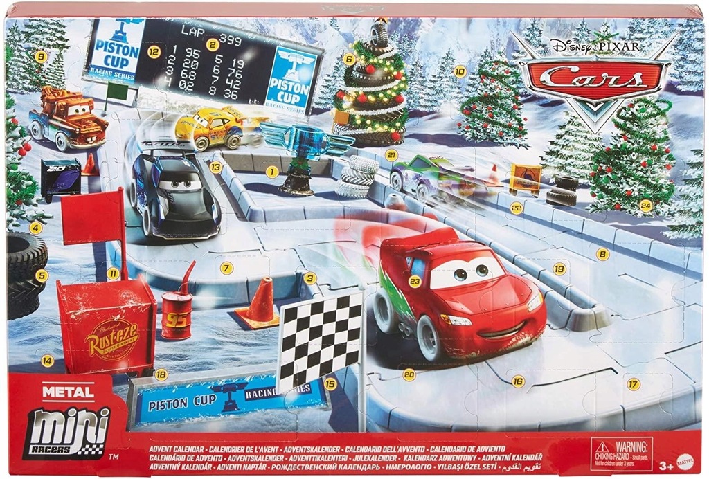 Kalendarz adwentowy Disney Pixar Cars