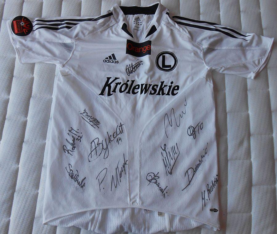Koszulka Legii Warszawa z podpisami 2005/2006