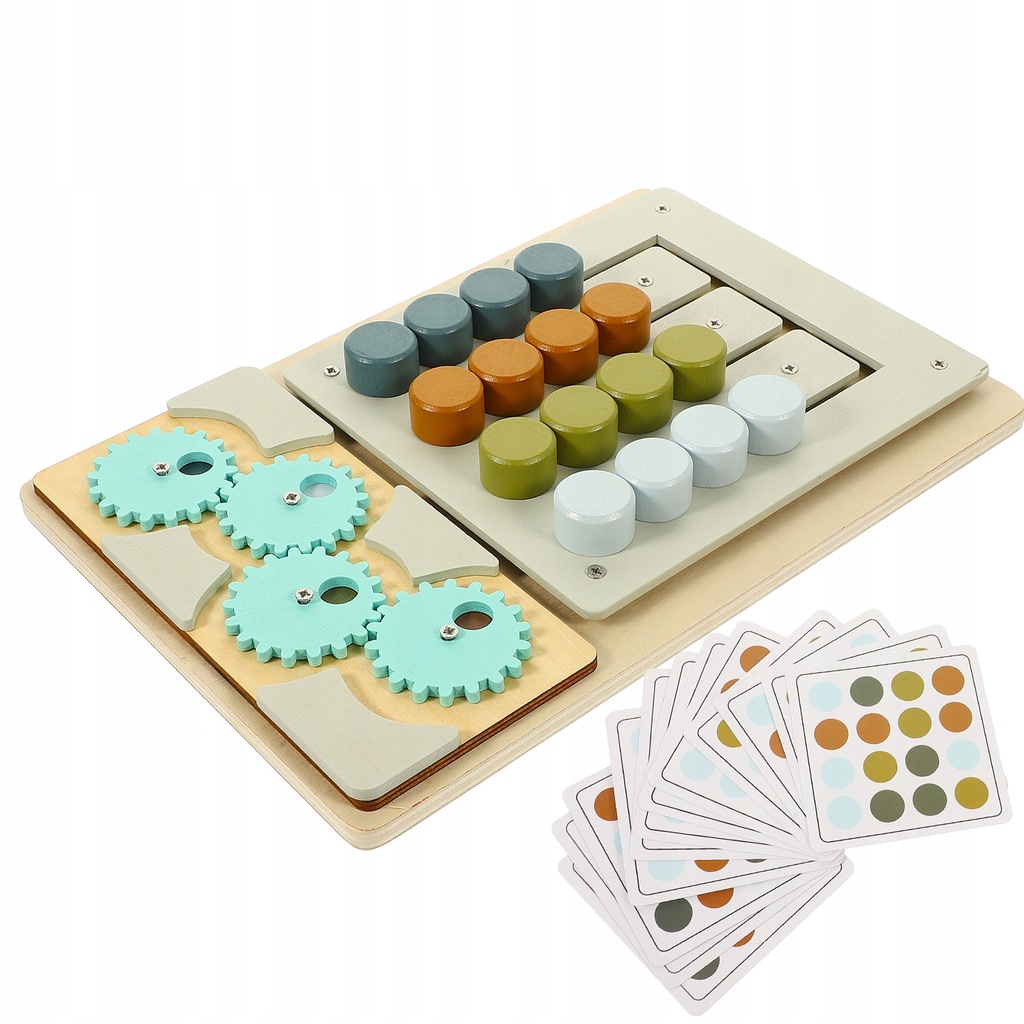 1 Set of Wooden Matching Toy Thinking Tracking