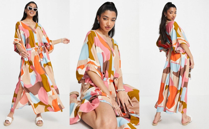 【専用】MONI୨୧*様⑰ 1H0A17 A02 MONKI KOLOROWA SUKIENKA OVERSIZE M/L - 13090973703