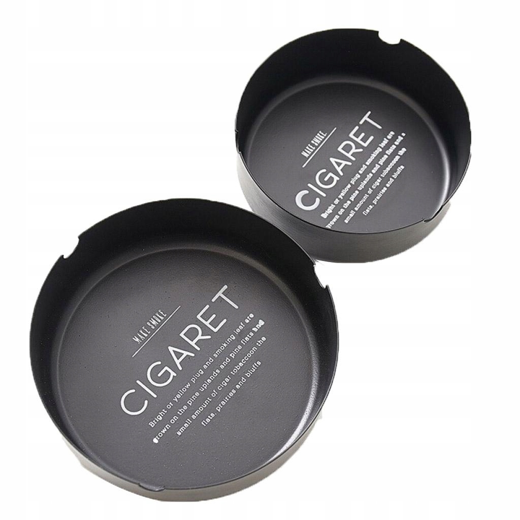 Desktop Mini Ash Holder 2 Pack (S and L) Black