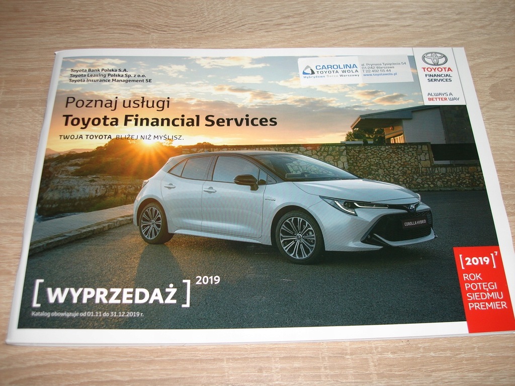 Prospekt Toyota 2019 POLSKI 78 stron