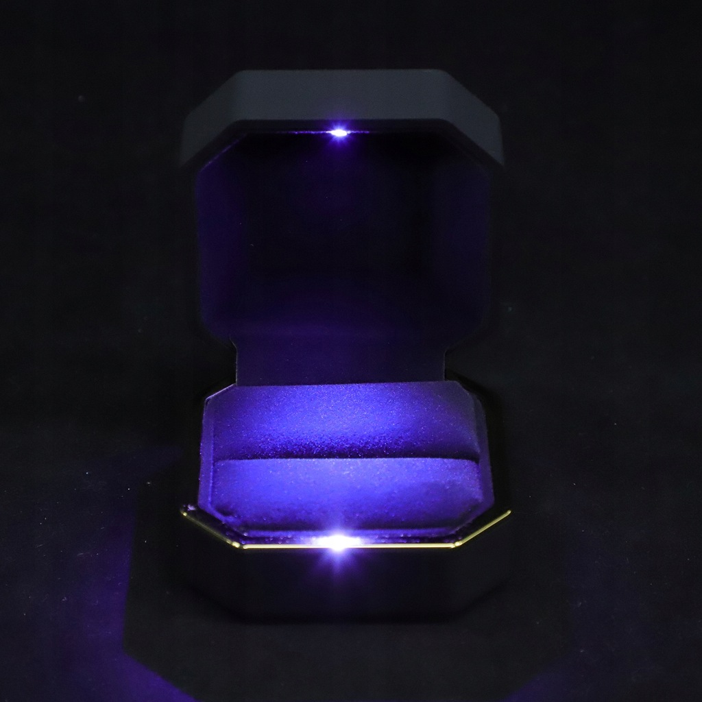Diamond Rings Engagement Box LED Lighting