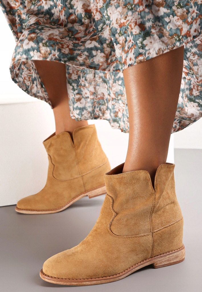 Renee Brązowe Botki damskie 38 Ekozamsz