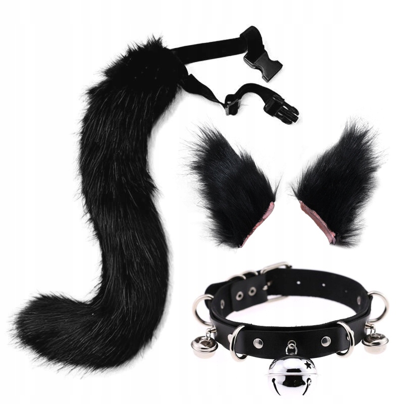 Wilcze Uszy Ogon Zestaw Cosplay Furry na