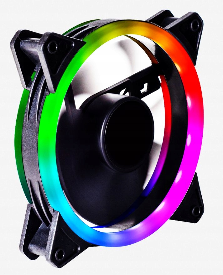 Купить Вентилятор RGB Ring RAINBOW, 4-контактный разъем со светодиодной подсветкой: отзывы, фото, характеристики в интерне-магазине Aredi.ru