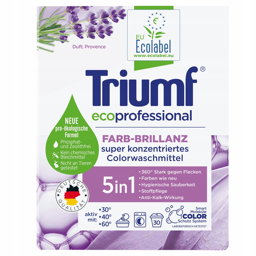 TRIUMF Proszek do prania koloru 30 prań 1,8 kg