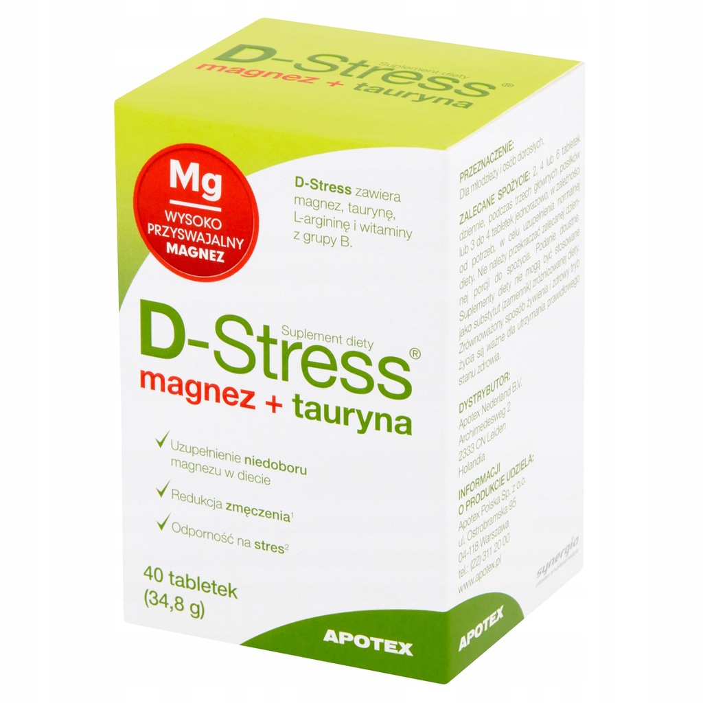 D-STRESS - 40 tabl. Większa odporność na stres