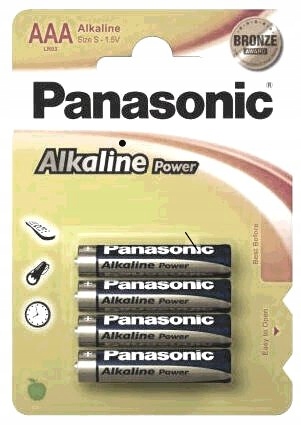 Panasonic Power Alkaline LR03 AAA 4SZT JAKOŚĆ NOWE