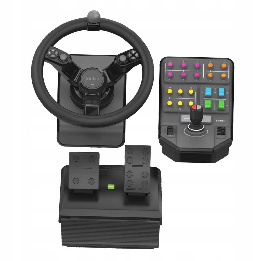 Logitech G Heavy Equipment Bundle Czarny USB 2.0 Kierownica + pedały