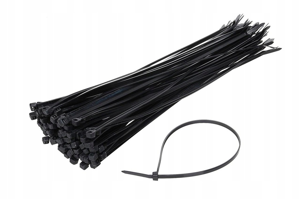 TK 3,6X300 Taśmy kablowe czarne 3,6x300mm - 100 sz